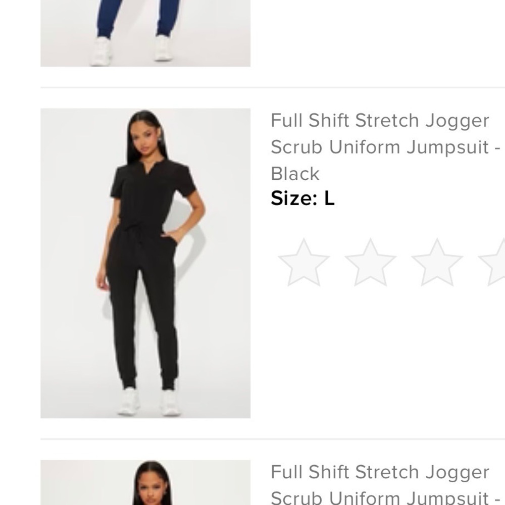 Black Stretch Jogger Jumpsuit
